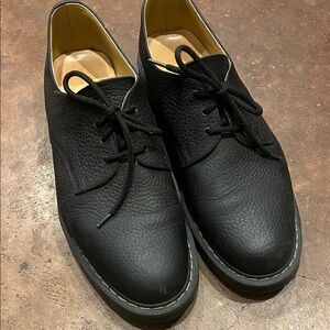 Classic Black Textured Men's Derbys